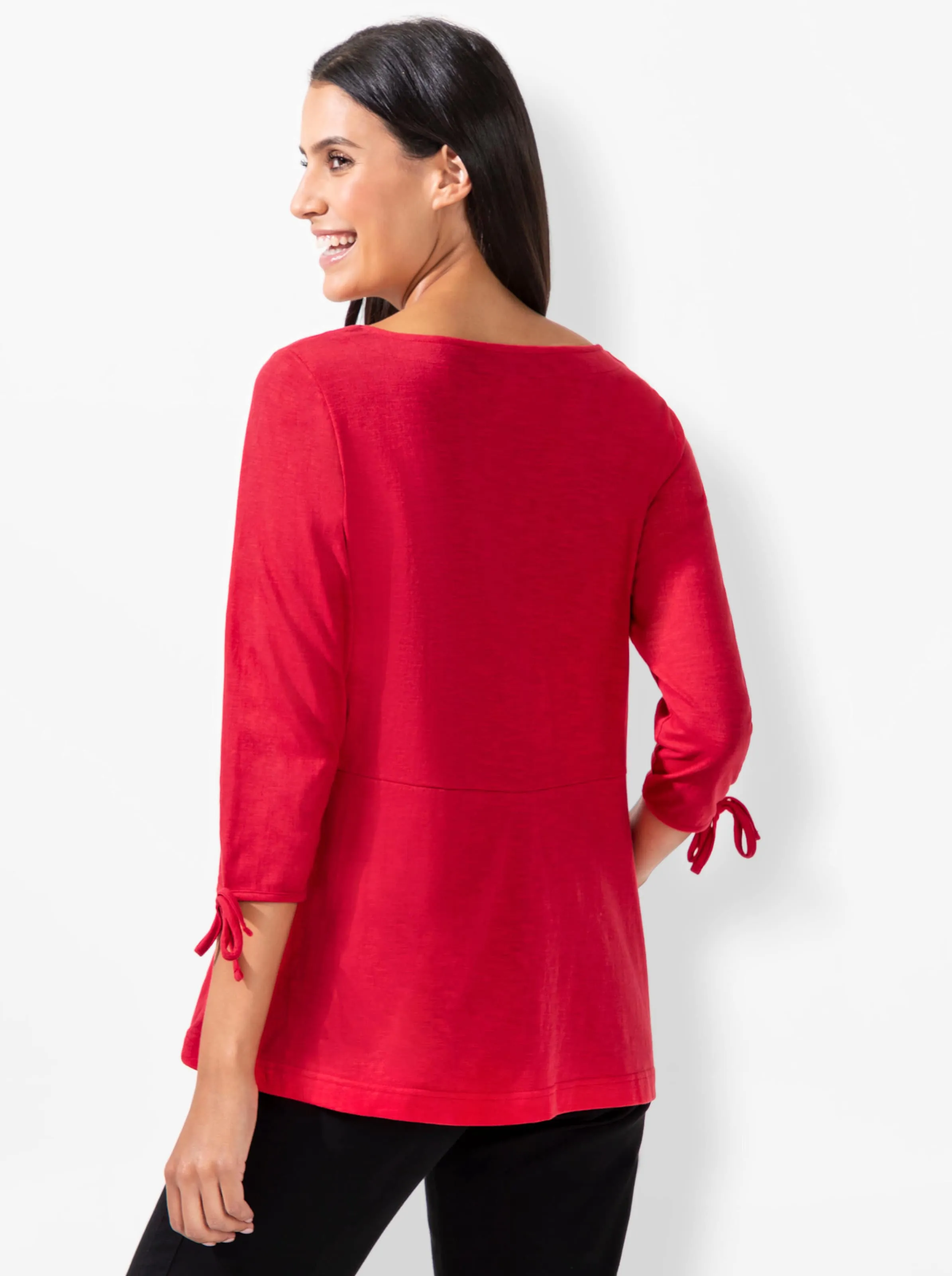 3/4-Arm-Shirt in erdbeere