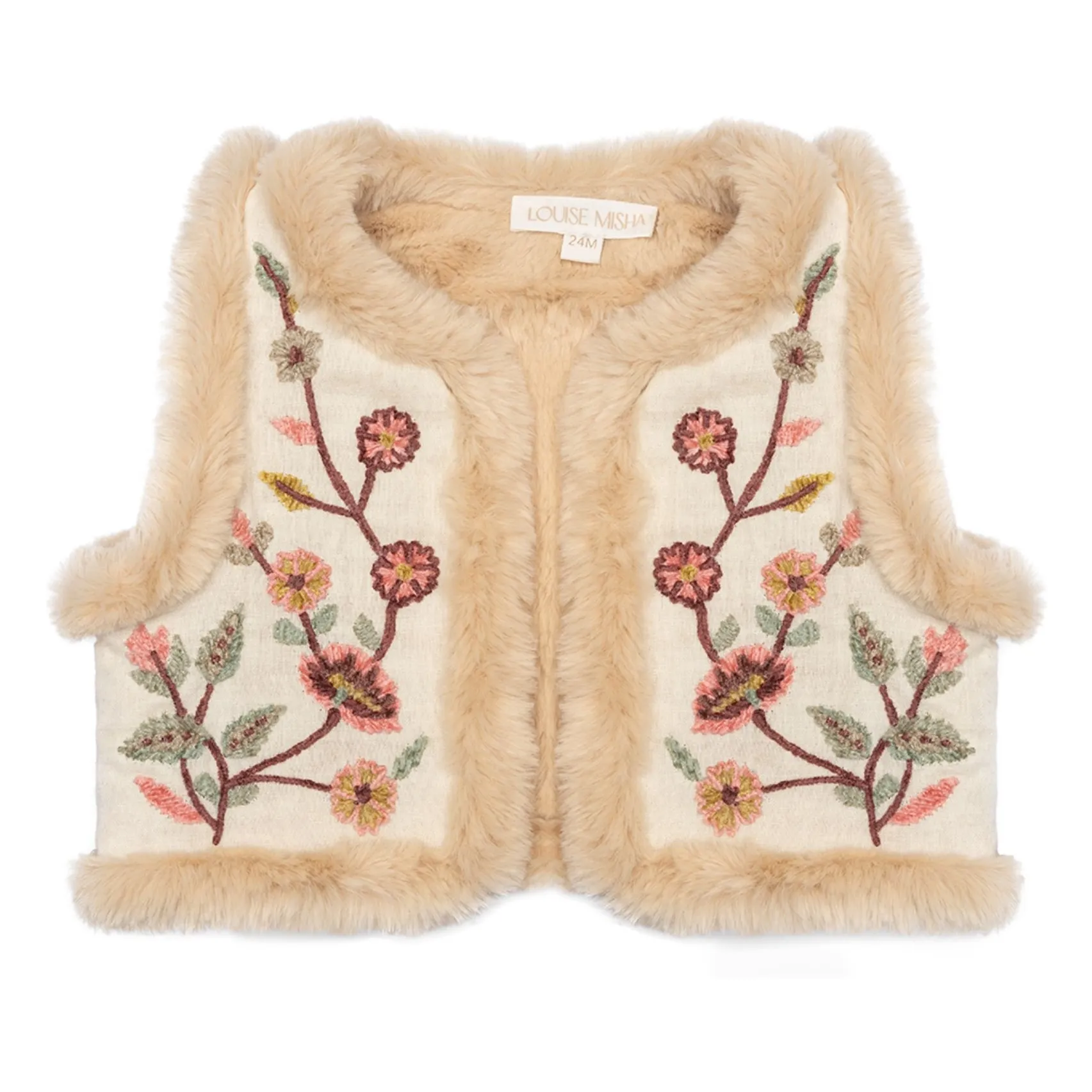 Bestickte Libra Reversible Jacke | Seidenfarben