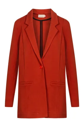 Blazer NICOLE aus Bio-Baumwolle - Red Clay (Structure)