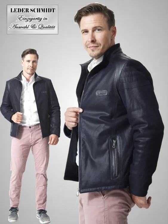 exquisite Herren Lederjacke kurz