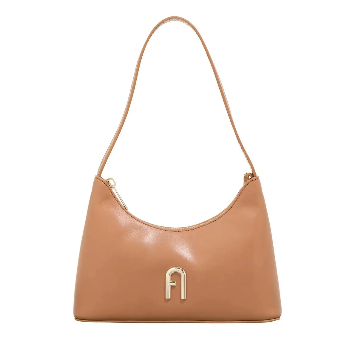   Furla  Furla Diamante Mini Shoulder Bag Brandy  Hobo Bag 