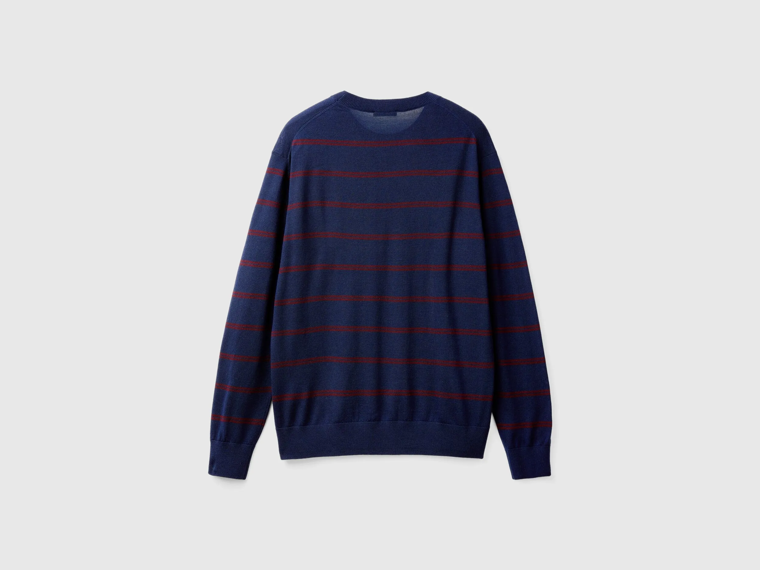 Gestreifter Pullover aus reiner Merinowolle