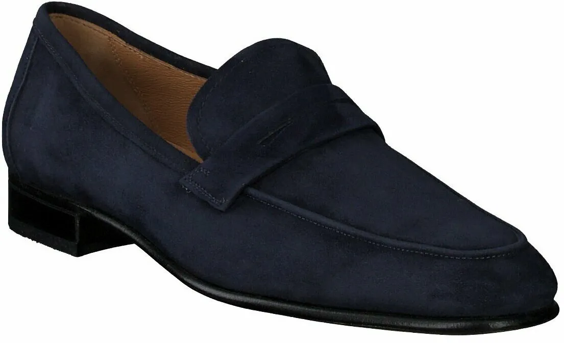 Herren-Slipper aus Leder 221102602401 (Dunkelblau)