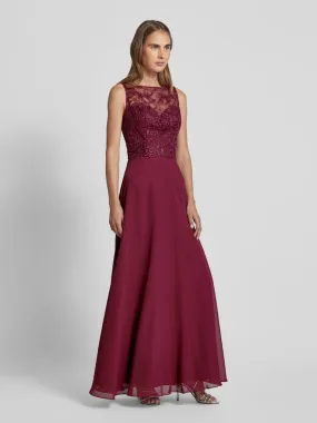 Hey Kyla Abendkleid mit Ziersteinbesatz (dunkelrot) online kaufen