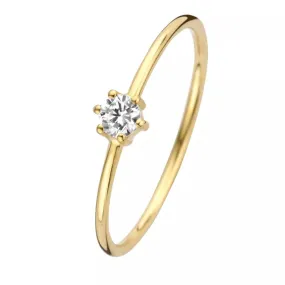   Isabel Bernard  Le Marais Abelle 14 Karat Ring With Zirkonia Gold  Ring 