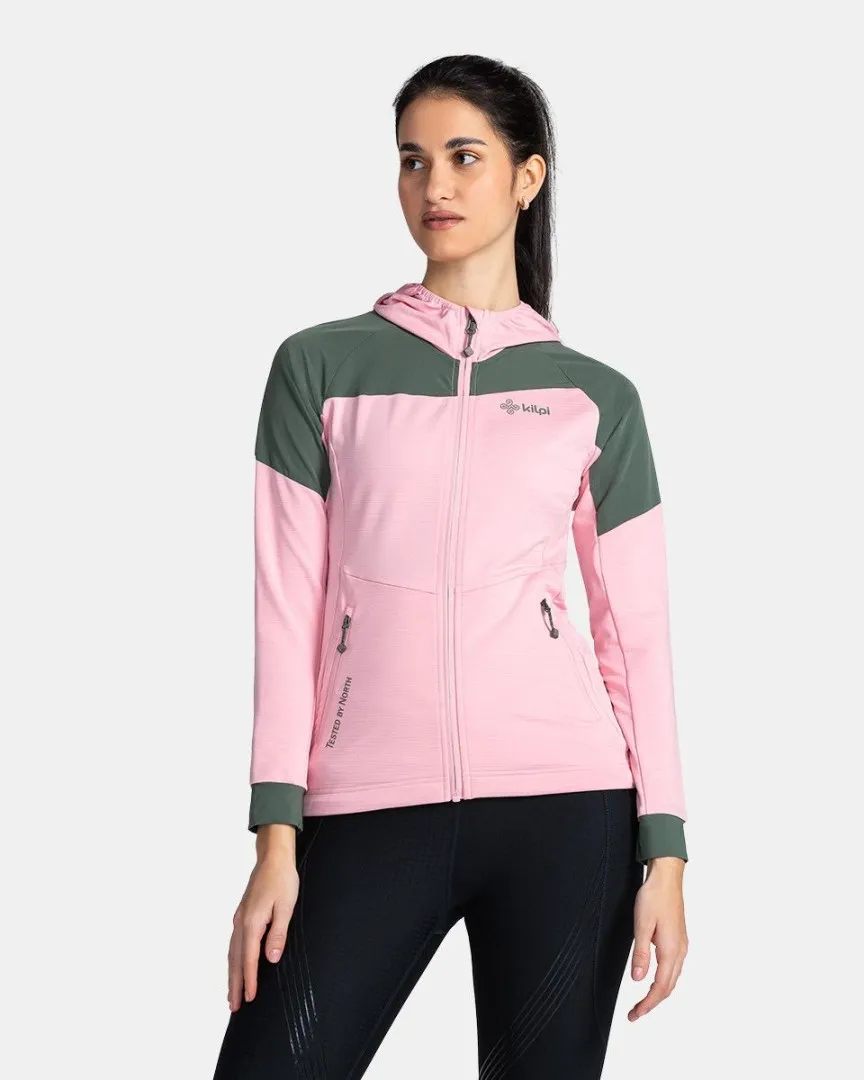 Kilpi MEMPHIS-W Funktions-Sweatshirt für Damen Hellrosa 36