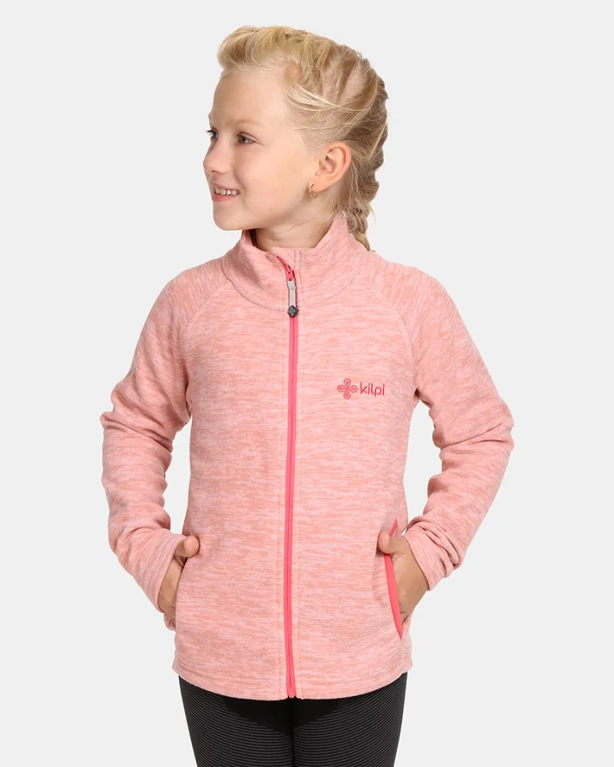 Kinder-Fleece-Sweatshirt Kilpi ALACANT-J hellrosa 158