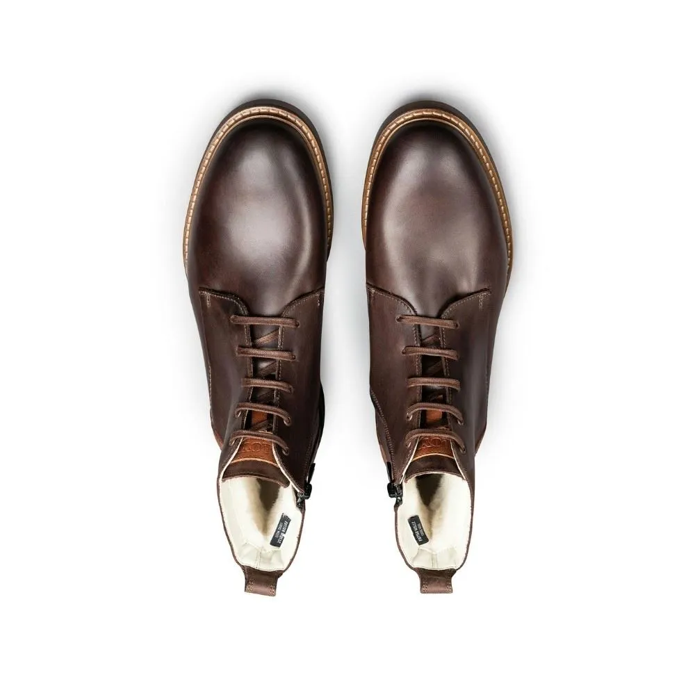 Lloyd Herren Stiefelette HASCO Wollfutter Fettleder WARMLINING DUNKELBRAUN 24-511-35