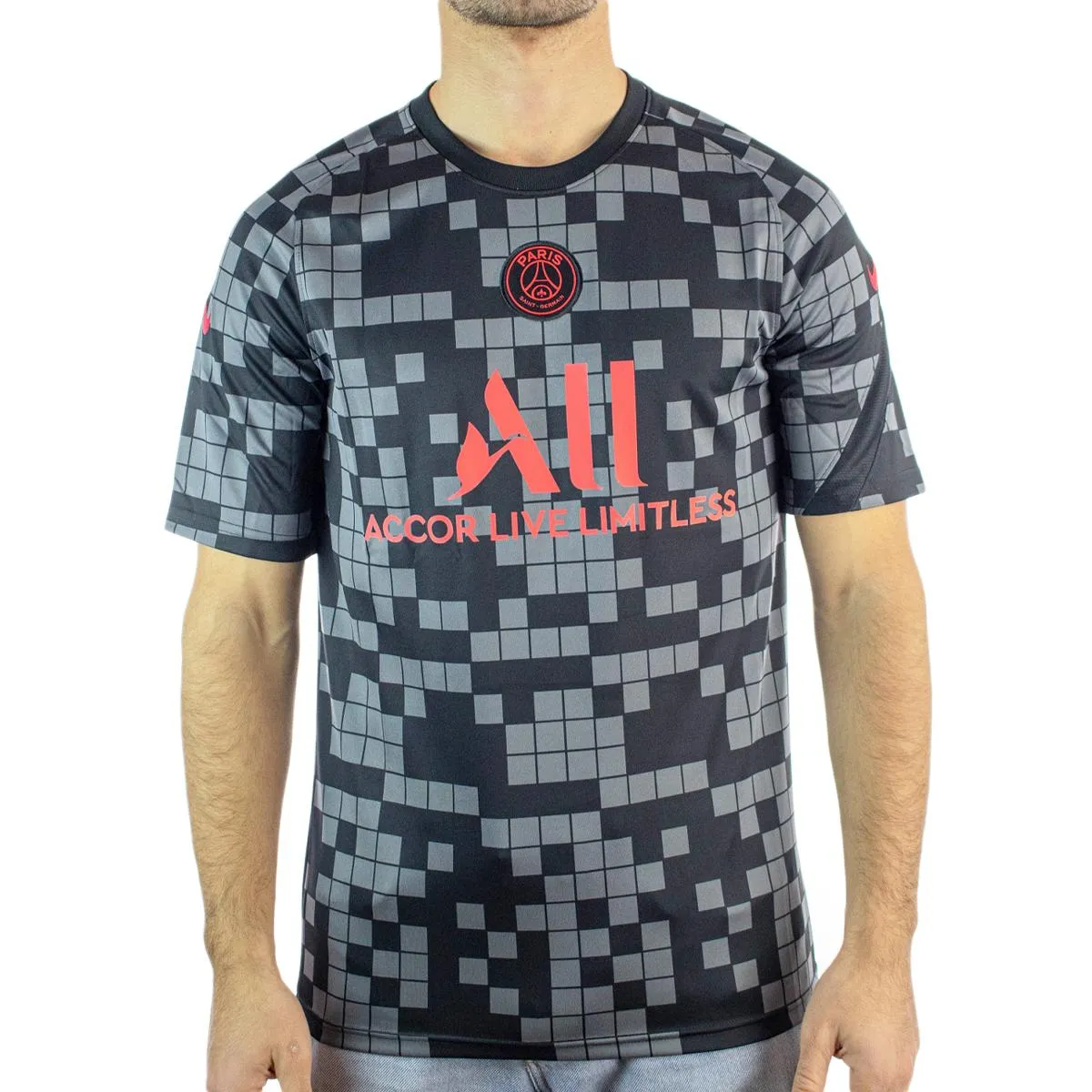 Nike Paris Saint-Germain Prematch Trikot DB7626-015 - schwarz-grau-pink