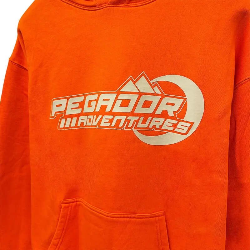 Pegador Herren Hoodie Eazor Oversized washed signal red