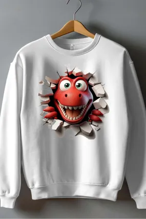 Red Dino - Rundhals-Sweatshirt für Jungen
