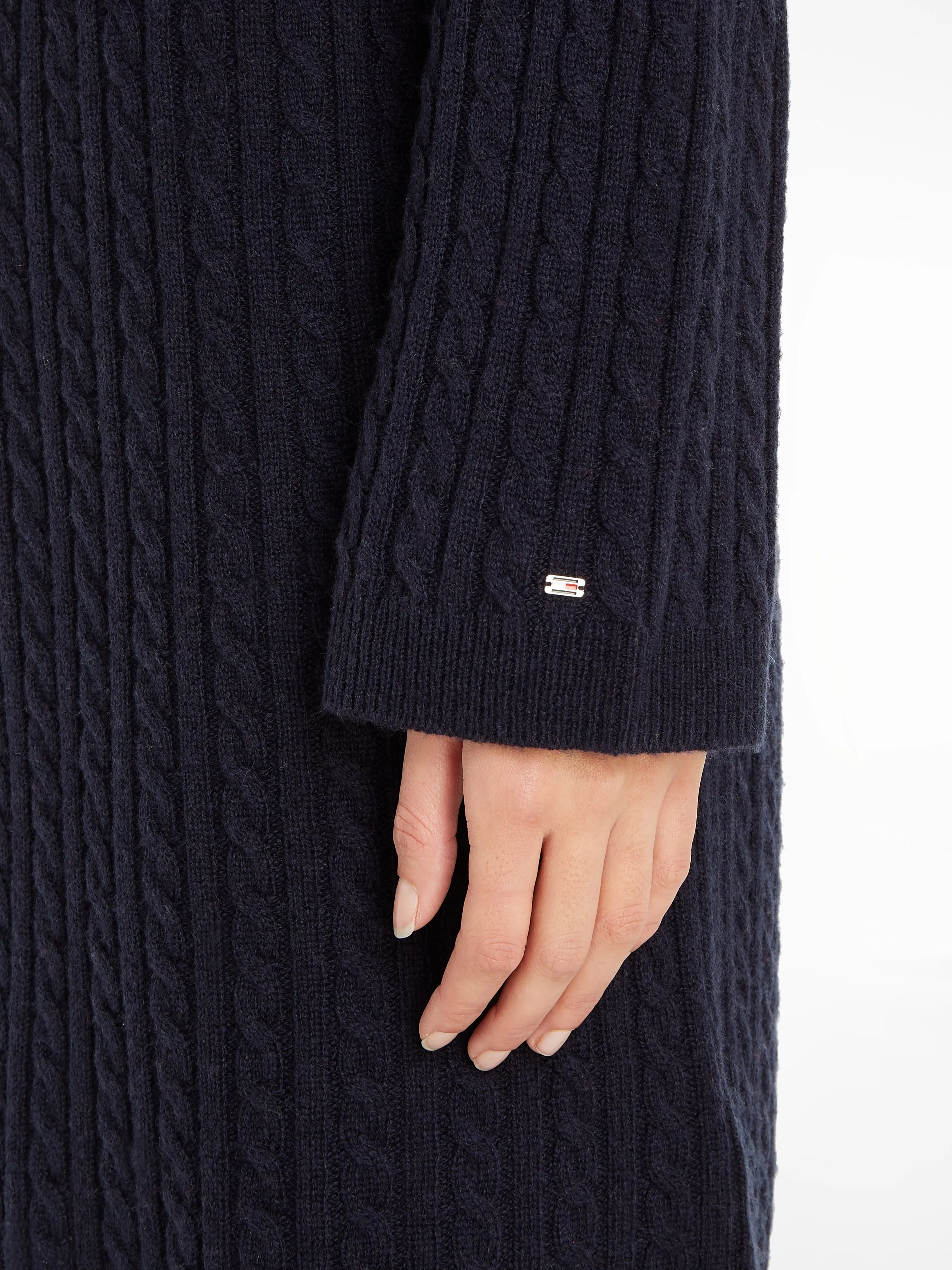 SOFT WOOL AO CABLE C-NK DRESS