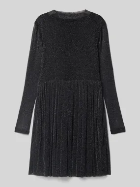 s.Oliver RED LABEL Regular Fit Glitzer-Mesh-Kleid mit transparenten Ärmeln (black) online kaufen