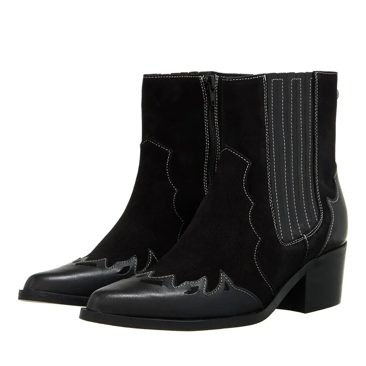   Steve Madden  Selena Bootie Black Suede  Stiefelette 