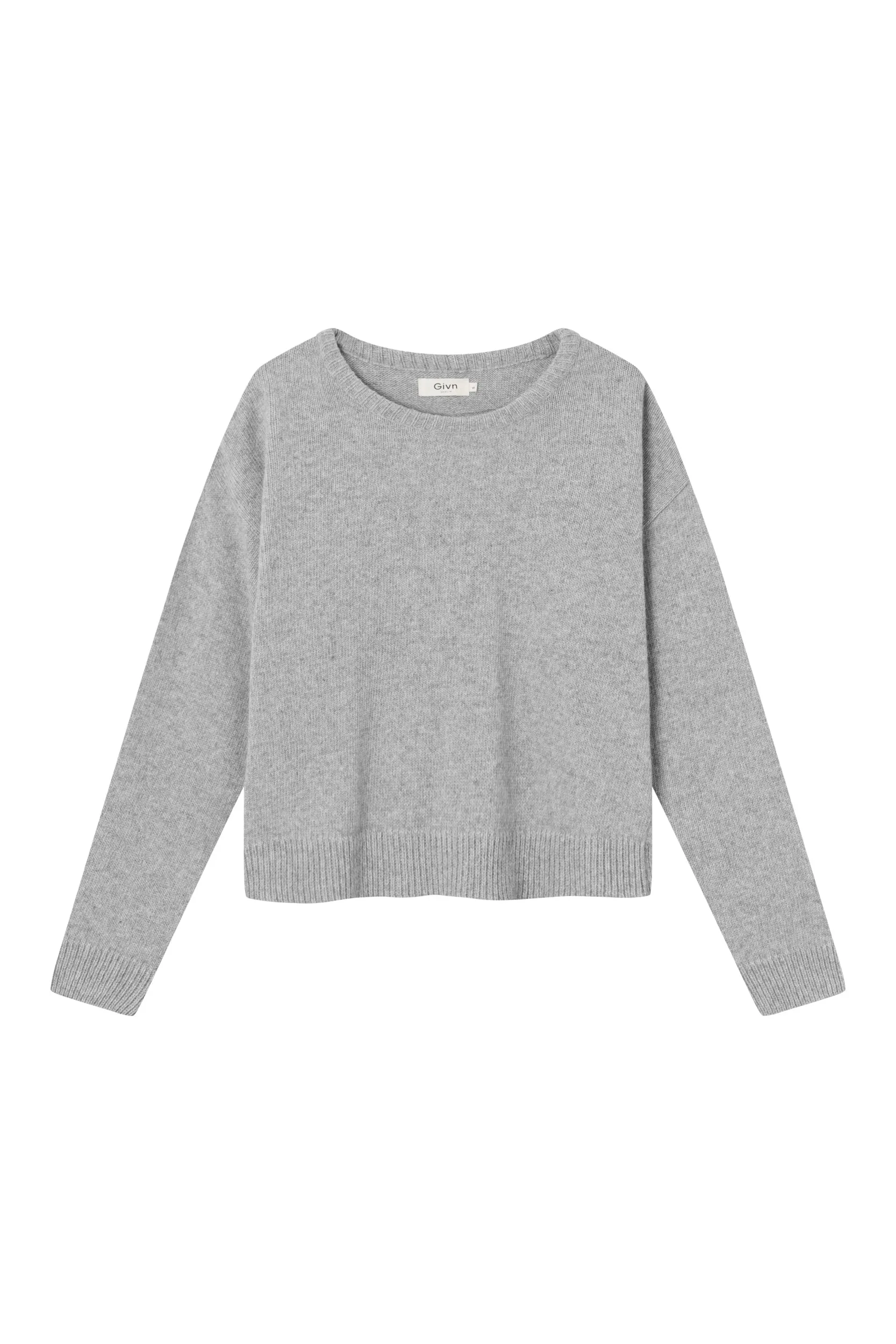 Strickpullover PHILOU aus recycelter Wolle - Light Grey
