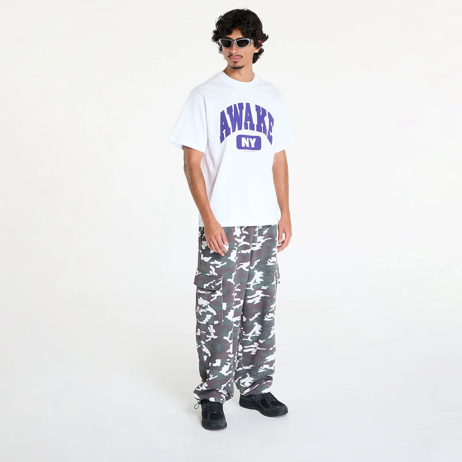 T-shirt Awake NY Varsity Tee White S AWK-FW24-TS308-WHI