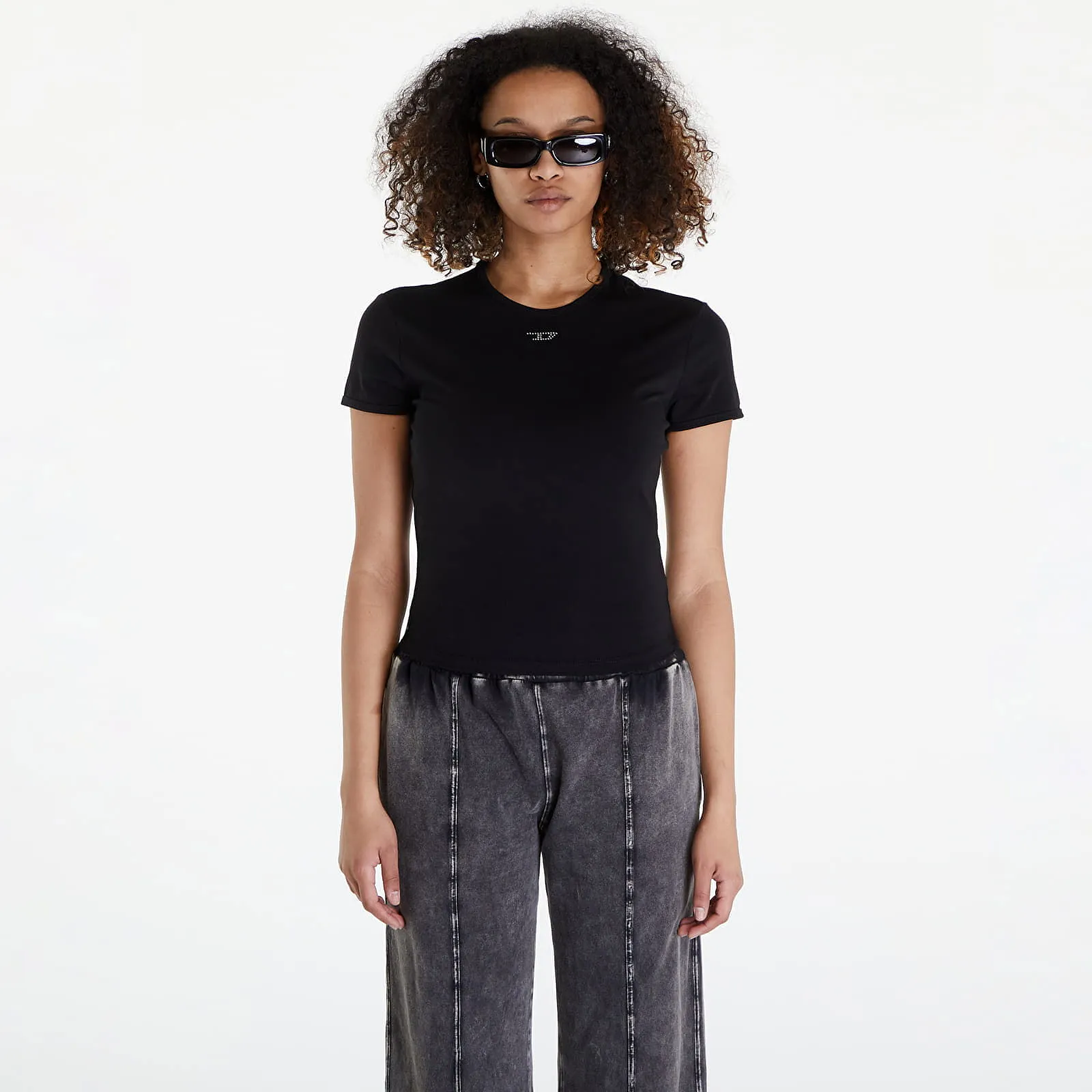 T-shirt Diesel T-Uncutie-Long-N15 T-Shirt Black A12493_0AFAA Black