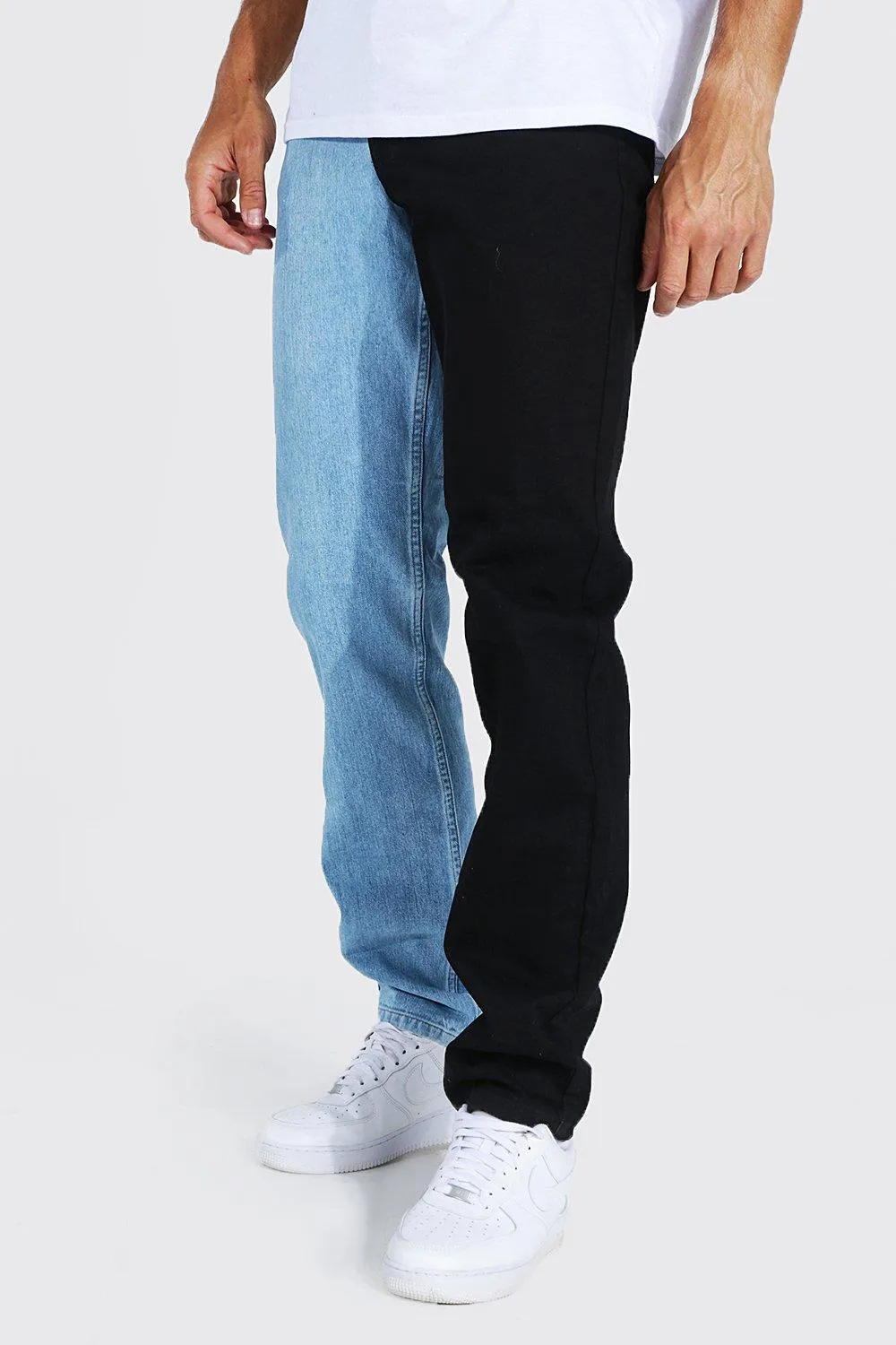 Tall lockere gespleißte Jeans