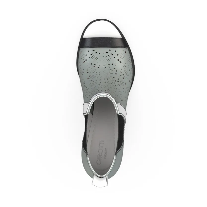 Zehenfreie Stiefelette mit Fransen 34313