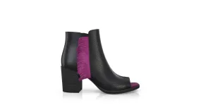 Zehenfreie Stiefelette mit Fransen 34361